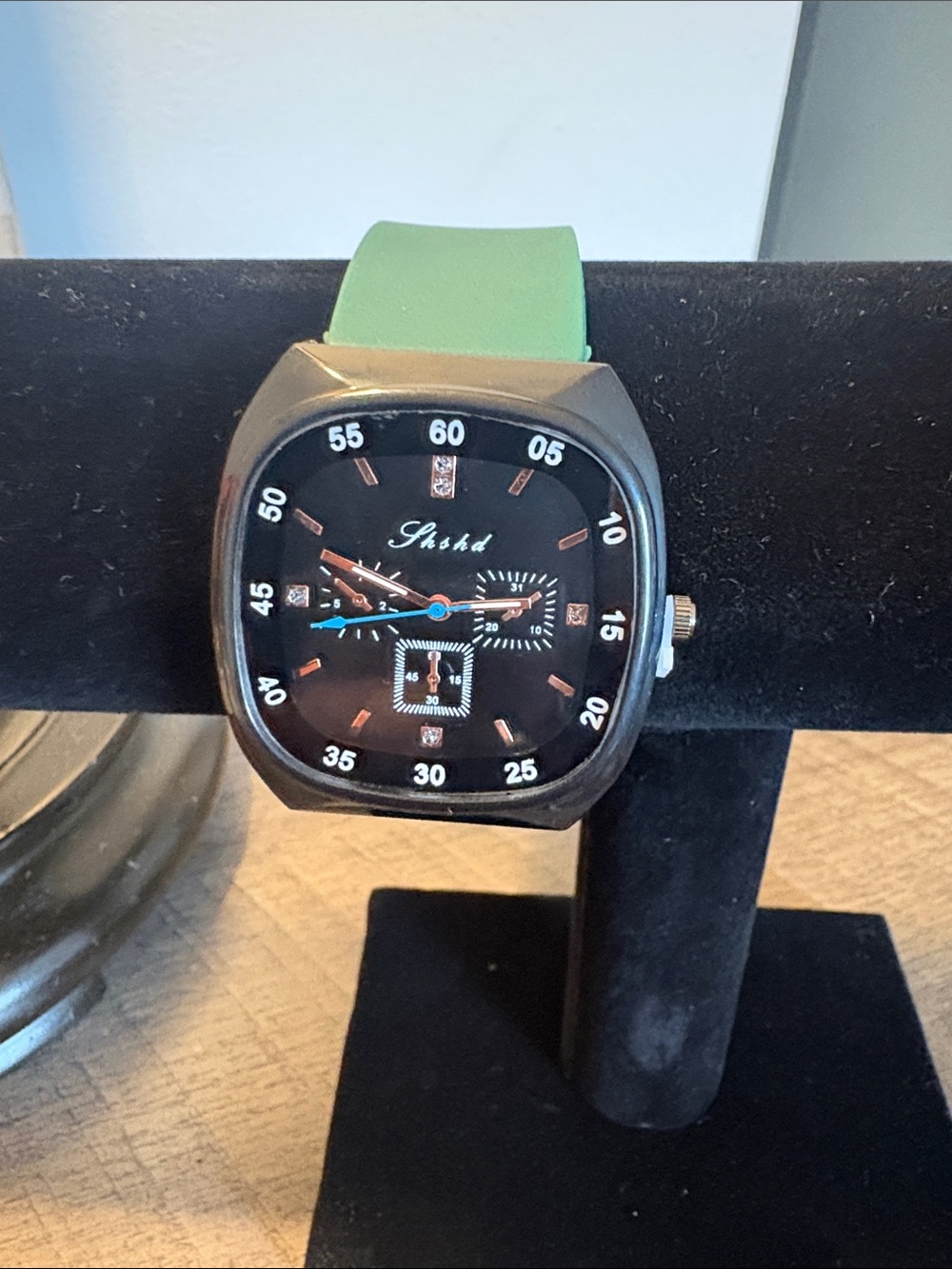 Green Silicone Strap Unisex Fashion Watch